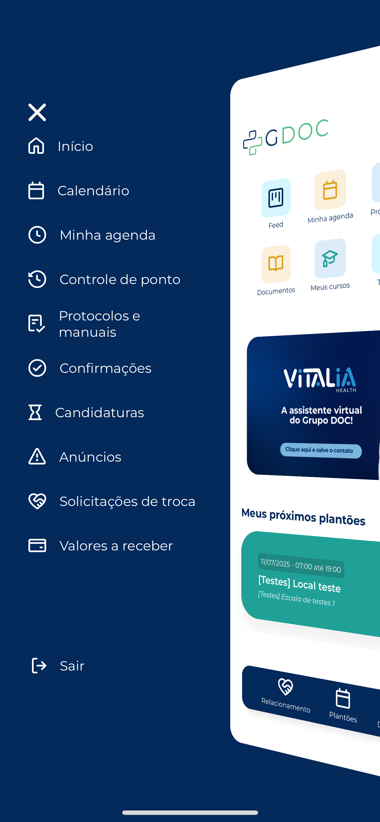 Gestão de Plantões